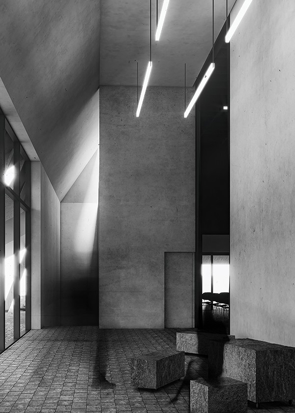 Figure 5: Interior view of the House of Courage, studio substrata, Reinis Salins, Igors Malovickis