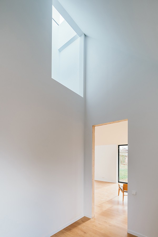 Interior view towards the living room from the study, studio substrata, Reinis Salins, Igors Malovickis