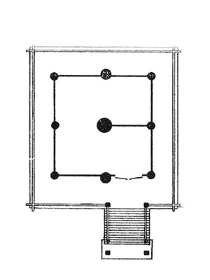 Plan of Izumo-taisha shrine in Izumo, Japan, studio substrata, Reinis Salins, Igors Malovickis