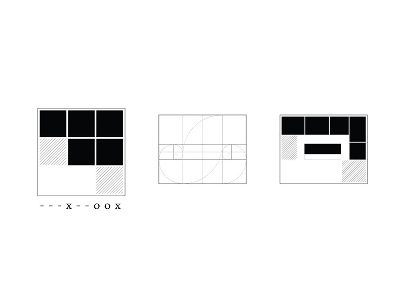 Compositional diagram for the house for a Pastor, studio substrata, Reinis Salins, Igors Malovickis