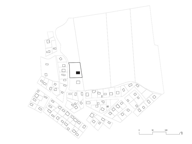 Situation plan of the house for a Builder II, studio substrata, Reinis Salins, Igors Malovickis