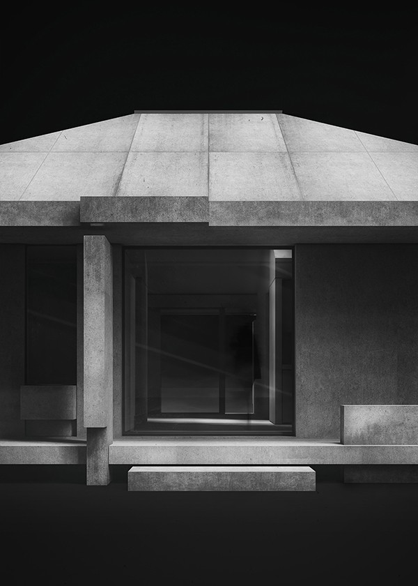 Exterior view of the entrance façade, studio substrata, Reinis Salins, Igors Malovickis