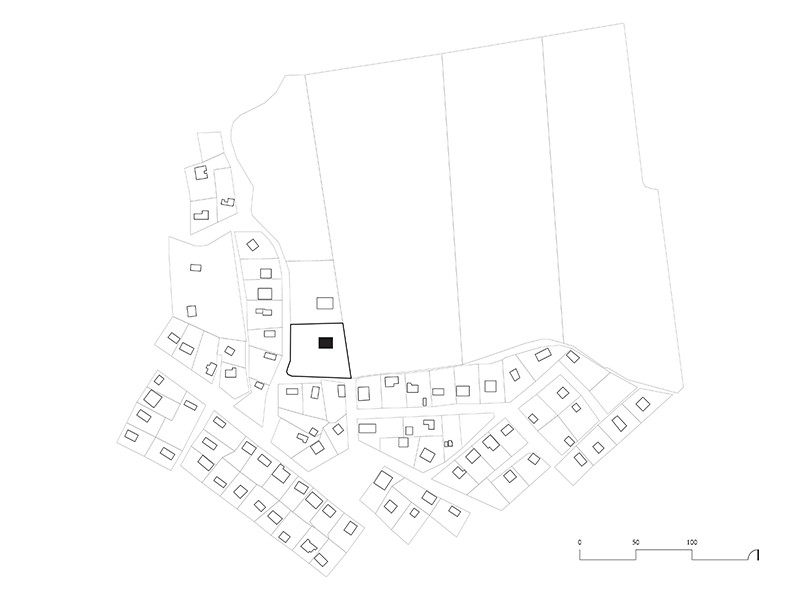 Situation plan of the house for a Builder I, studio substrata, Reinis Salins, Igors Malovickis