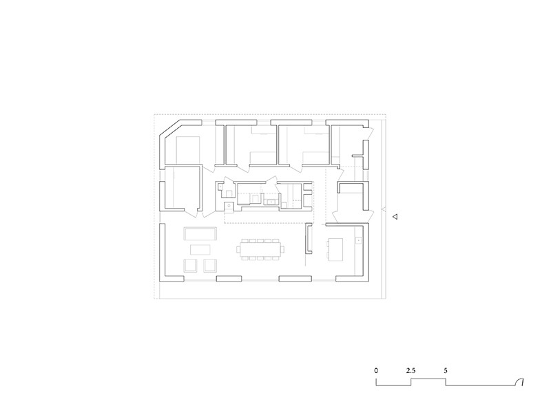 Floor plan of the house for a Priest, studio substrata, Reinis Salins, Igors Malovickis