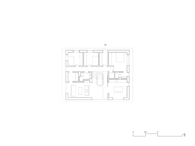 Floor plan of the house for a Builder I, studio substrata, Reinis Salins, Igors Malovickis