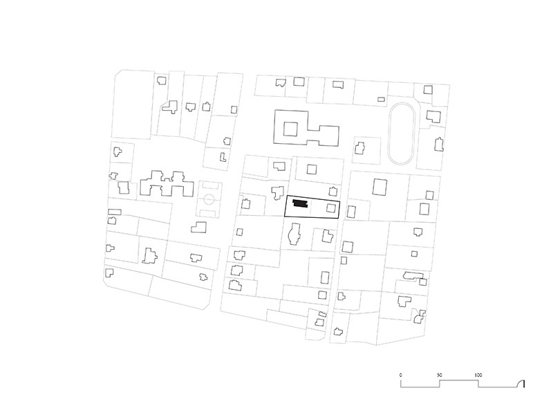 Situation plan of the U+25E8 residence, studio substrata, Reinis Salins, Igors Malovickis