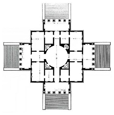 Andrea Palladio, Villa Capra “La Rotonda”, Vicenza, 1567 – 1592, studio substrata, Reinis Salins, Igors Malovickis