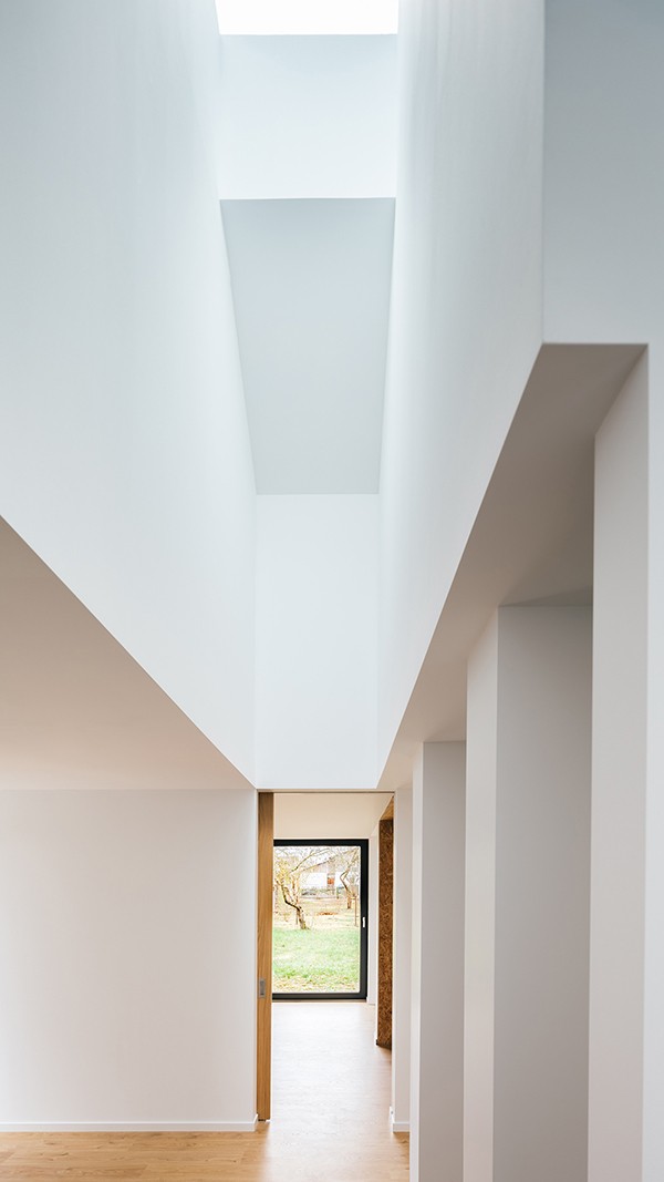 Interior view towards the kitchen window, upper aperture is visible, studio substrata, Reinis Salins, Igors Malovickis