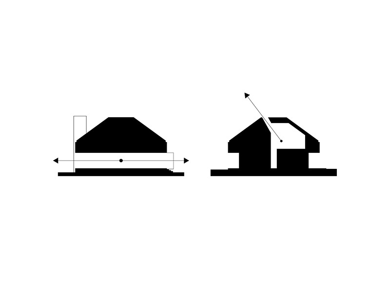 Diagram of horizontal and vertical communication axis, studio substrata, Reinis Salins, Igors Malovickis